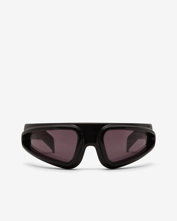 Rick Owens  - Men's Shiny Ryder Sunglasses - (Black/Black)
