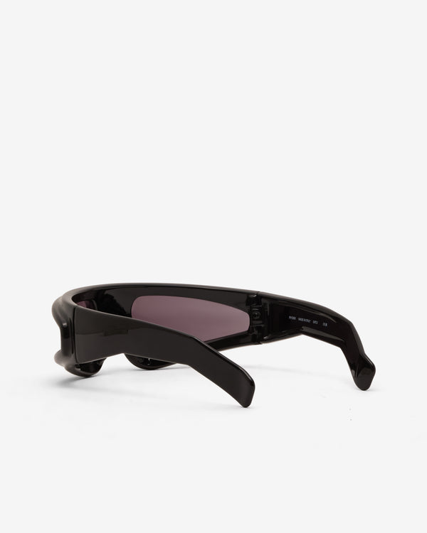 Rick Owens  - Men's Shiny Ryder Sunglasses - (Black/Black)