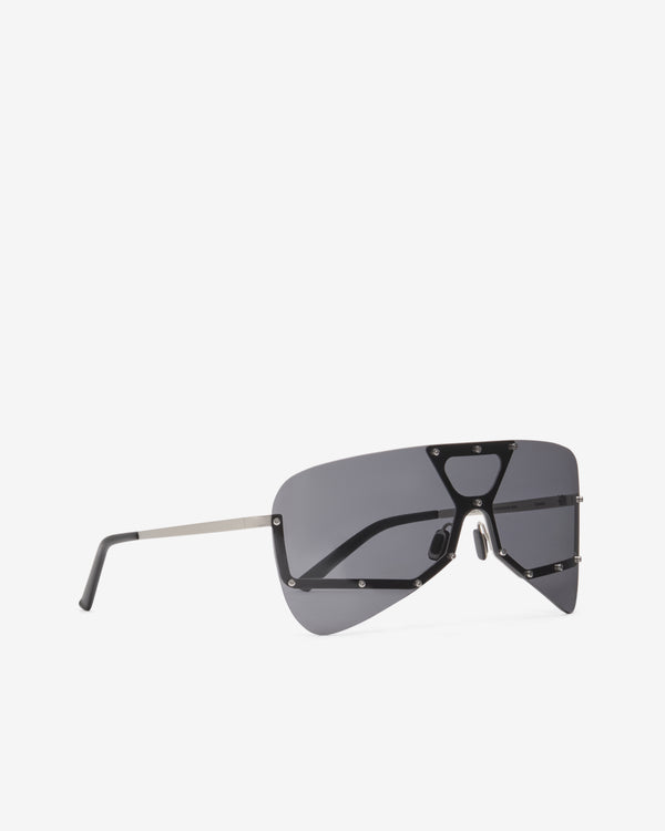 Rick Owens  - Men's Tower Sunglasses - (Black/Silver