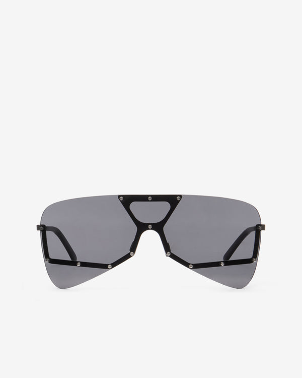 Rick Owens  - Men's Tower Sunglasses - (Black/Silver