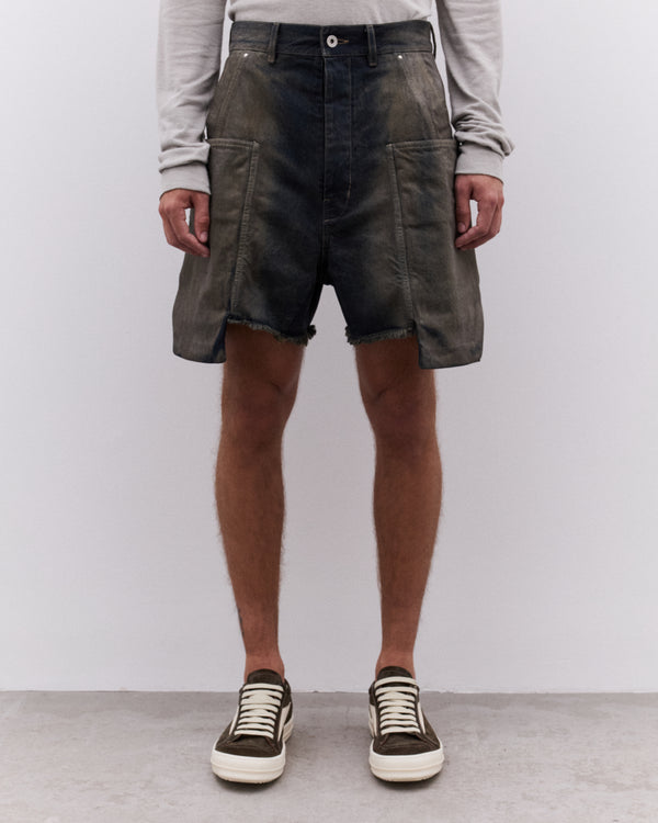 Rick Owens - Men’s Stefan Cargo Shorts - (Dark Denim)