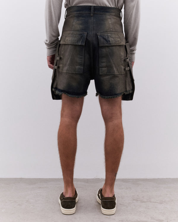Rick Owens - Men’s Stefan Cargo Shorts - (Dark Denim)