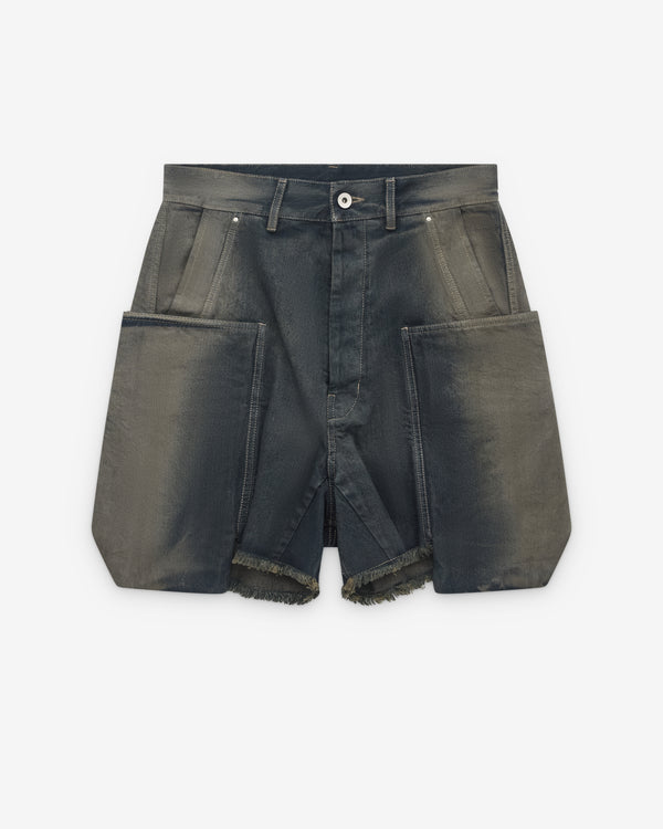 Rick Owens - Men’s Stefan Cargo Shorts - (Dark Denim)