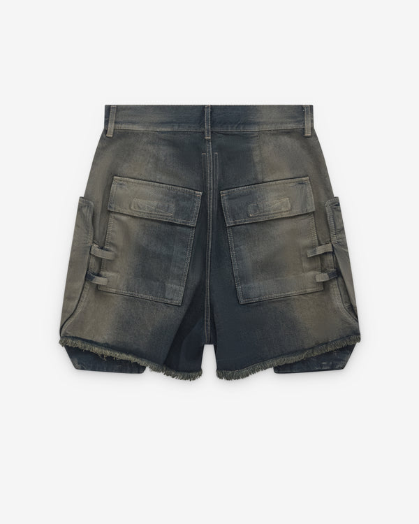Rick Owens - Men’s Stefan Cargo Shorts - (Dark Denim)