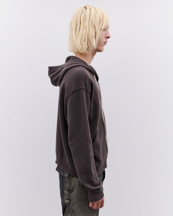 Rick Owens - Men’s Zipped Hoodie - (Dark Dust)