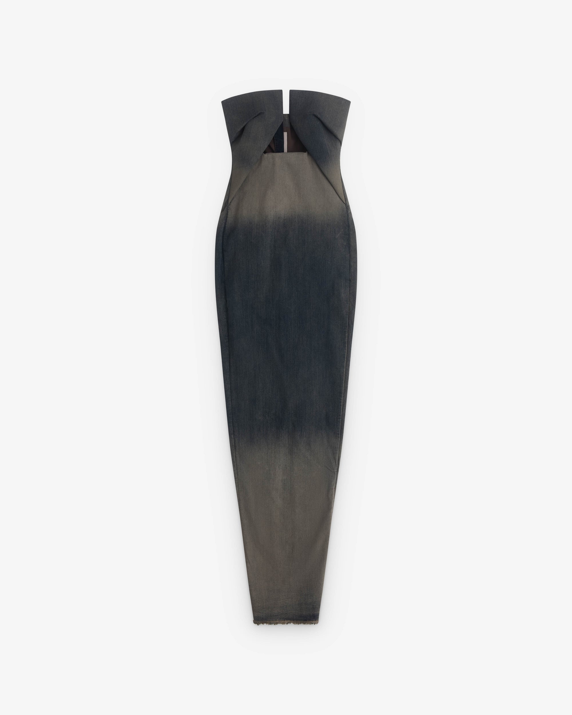 rick owens cut out dress Rick Owens Shoulder cutout ribbed dress