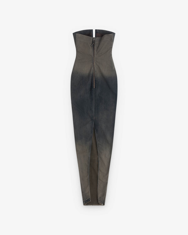 Rick Owens - Women’s Denim Prong Dress - (Dark Dust)