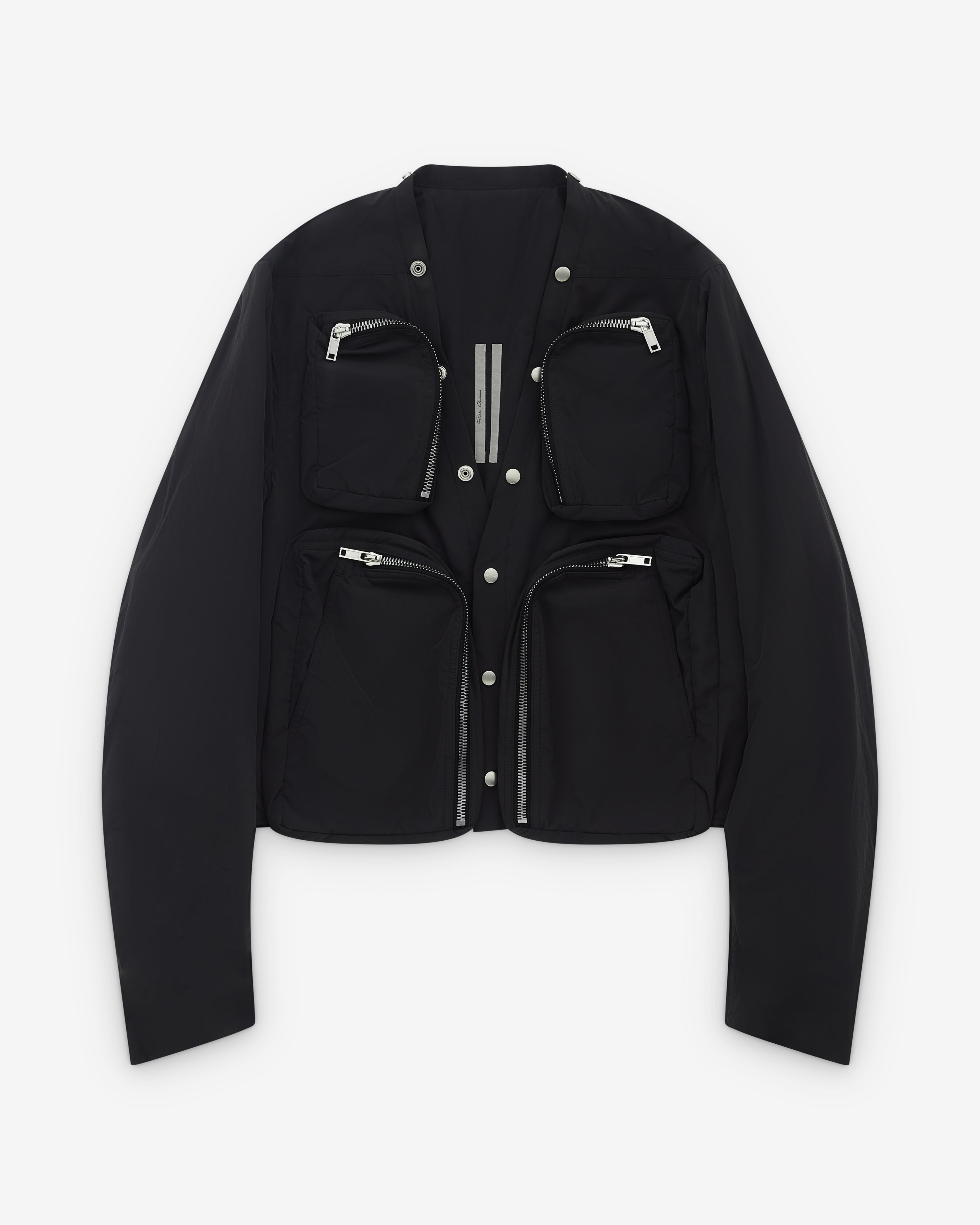 Rick Owens: Men's Woven Padded Jacket (Black) | DSML E-SHOP