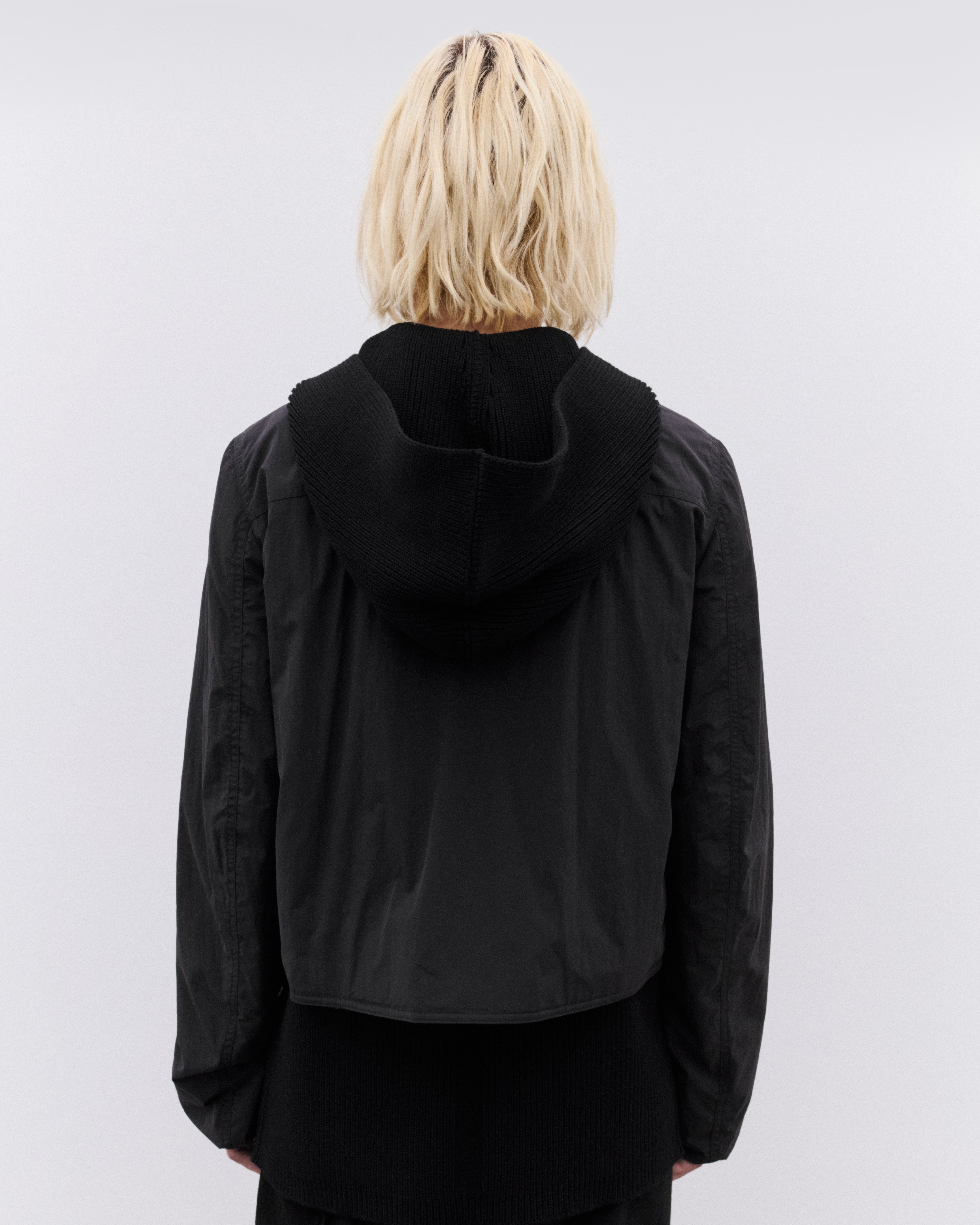 Rick Owens: Men's Woven Padded Jacket (Black) | Dover Street