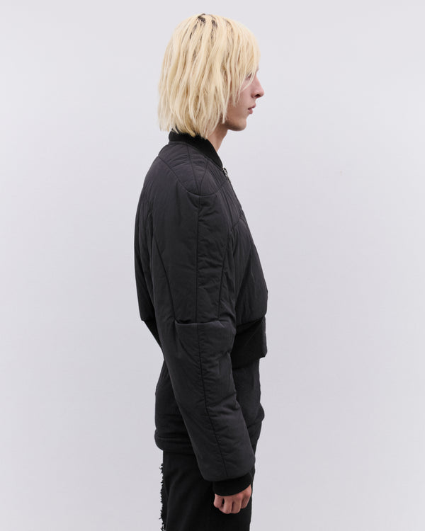 Rick Owens - Men’s Woven Down Bomber - (Black)