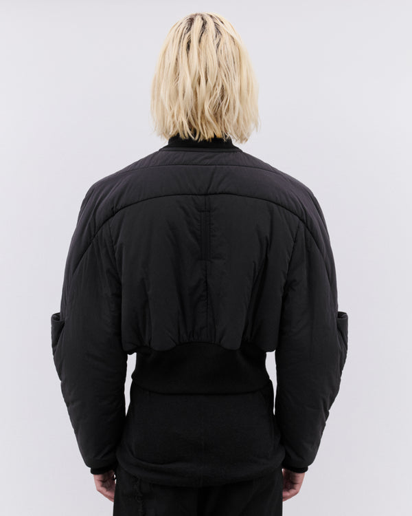 Rick Owens - Men’s Woven Down Bomber - (Black)