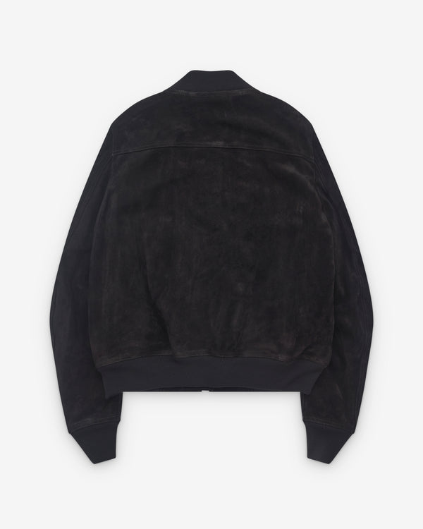 Rick Owens - Men’s Leather Bomber Jacket - (Black)