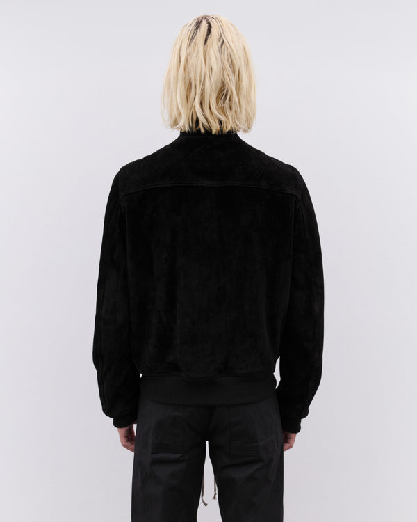 Rick Owens - Men’s Leather Bomber Jacket - (Black)