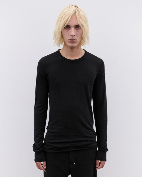 Rick Owens - Men’s Basic Knit Long Sleeve T-Shirt - (Black)