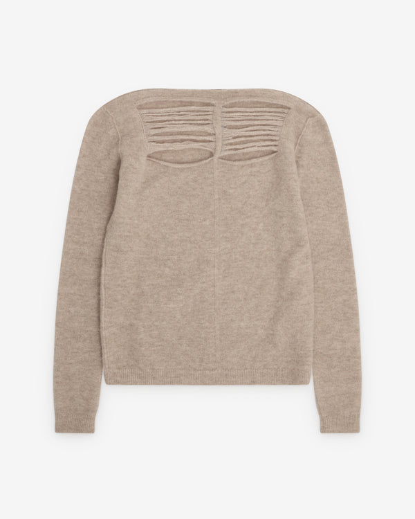 Rick Owens - Women’s Knit Long Sleeve T-Shirt - (DNA Dust)