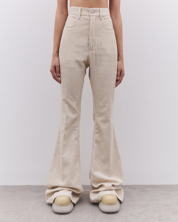 Rick Owens - Women’s Bolan Bootcut Trousers - (Natural)