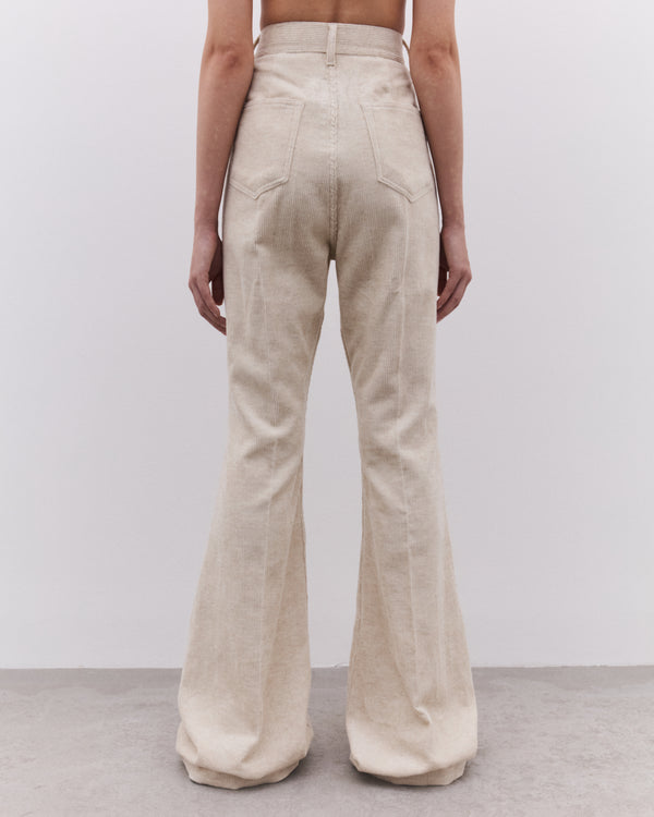 Rick Owens - Women’s Bolan Bootcut Trousers - (Natural)