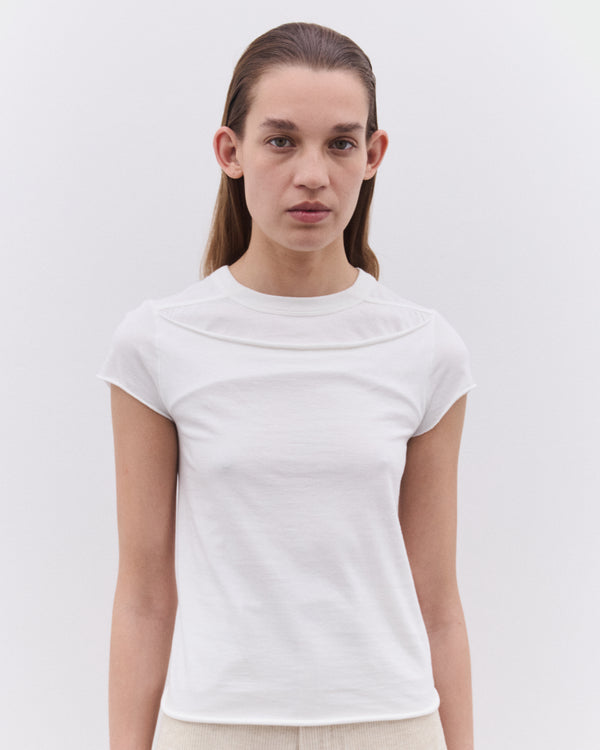 Rick Owens - Women’s Cropped Level T-Shirt - (Milk)