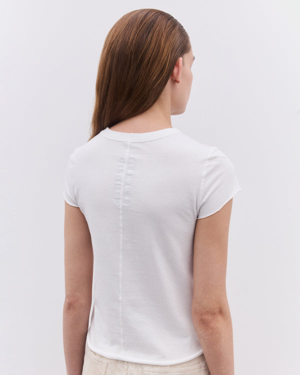 Rick Owens - Women’s Cropped Level T-Shirt - (Milk)