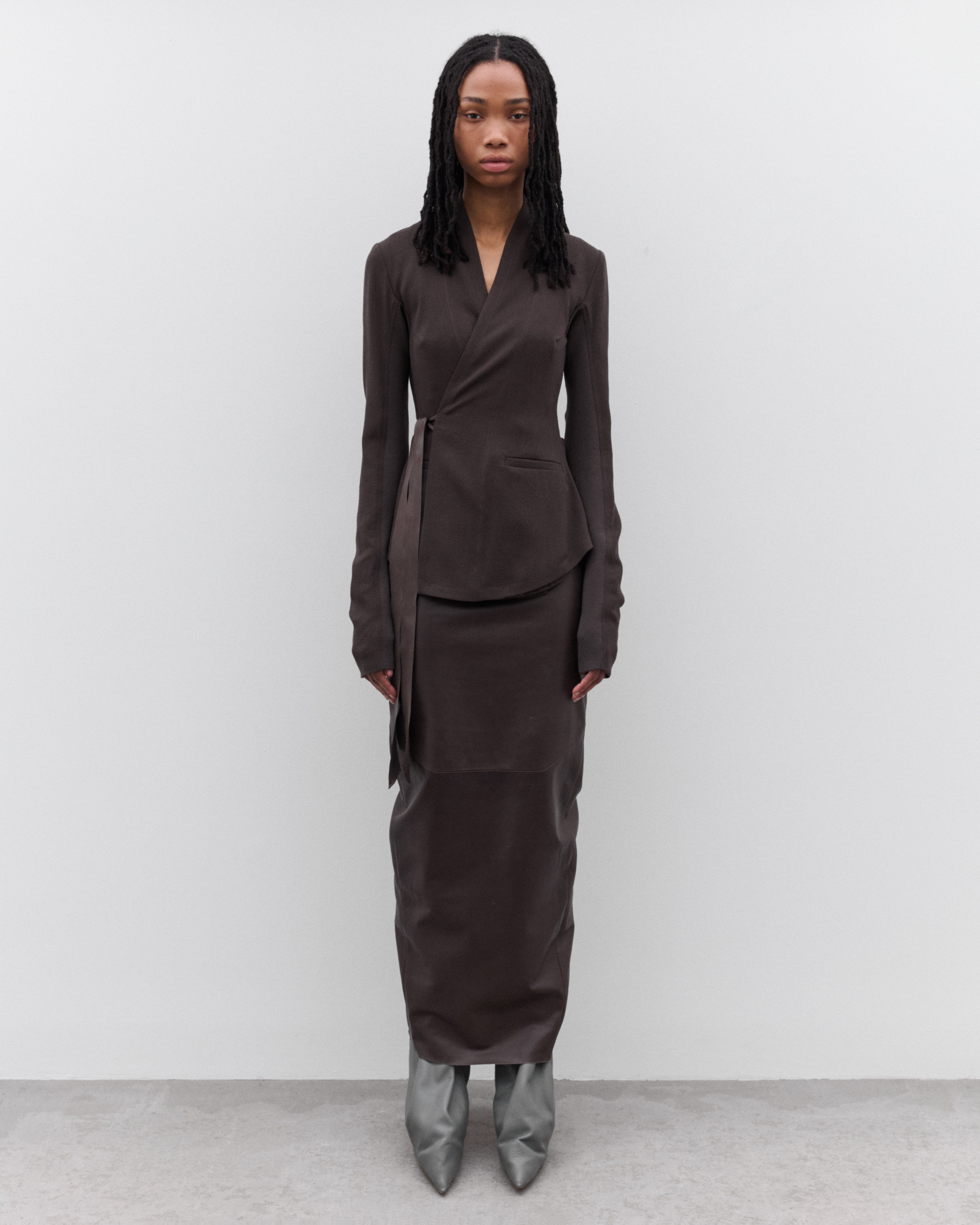 定価9万 新品 RICK OWENS ロング スカート ダークダスト S Rick Owens: Women's Dirt Pillar Skirt (Dark Dust) | Dover Street