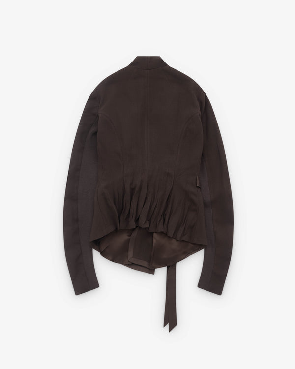 Rick Owens - Women’s Wrap Woven Jacket - (Dark Dust)