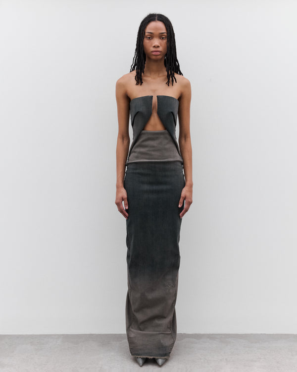 Rick Owens - Women’s Denim Prong Dress - (Dark Dust)