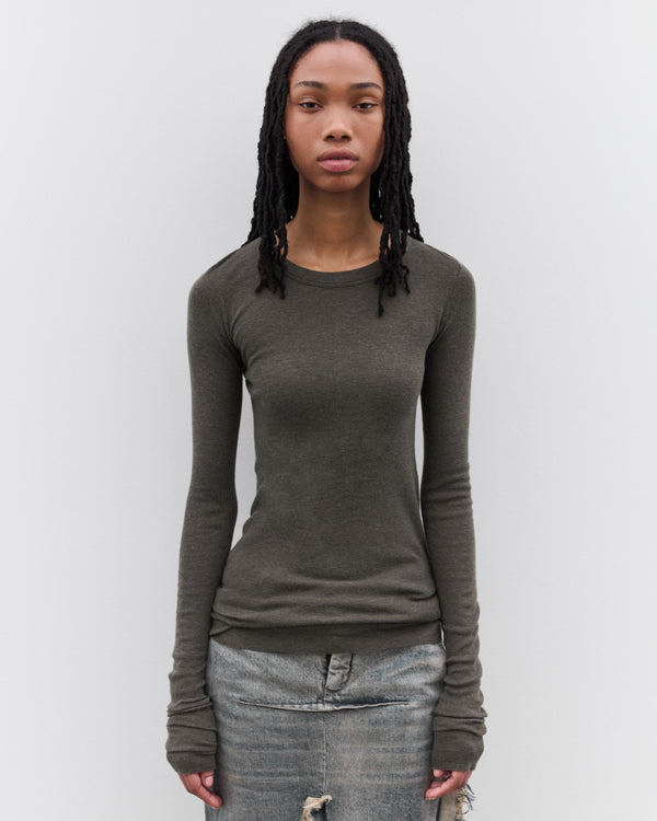 Rick Owens - Women’s Rib LS T-Shirt  - (Bosco)
