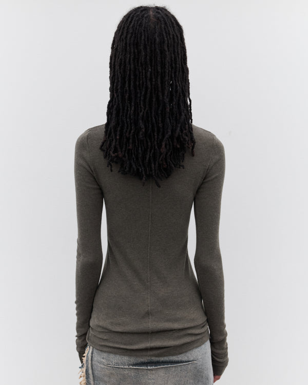 Rick Owens - Women’s Rib LS T-Shirt  - (Bosco)