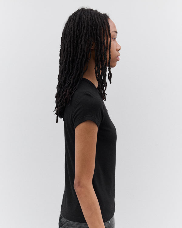 Rick Owens - Women’s Cropped Level T-Shirt - (Black)