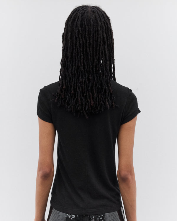 Rick Owens - Women’s Cropped Level T-Shirt - (Black)