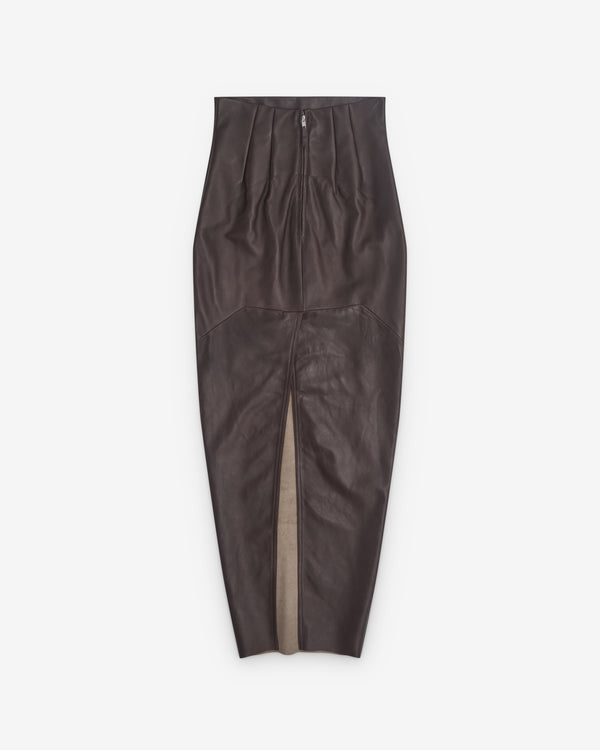 Rick Owens - Women’s Dirt Pillar Skirt - (Dark Dust)