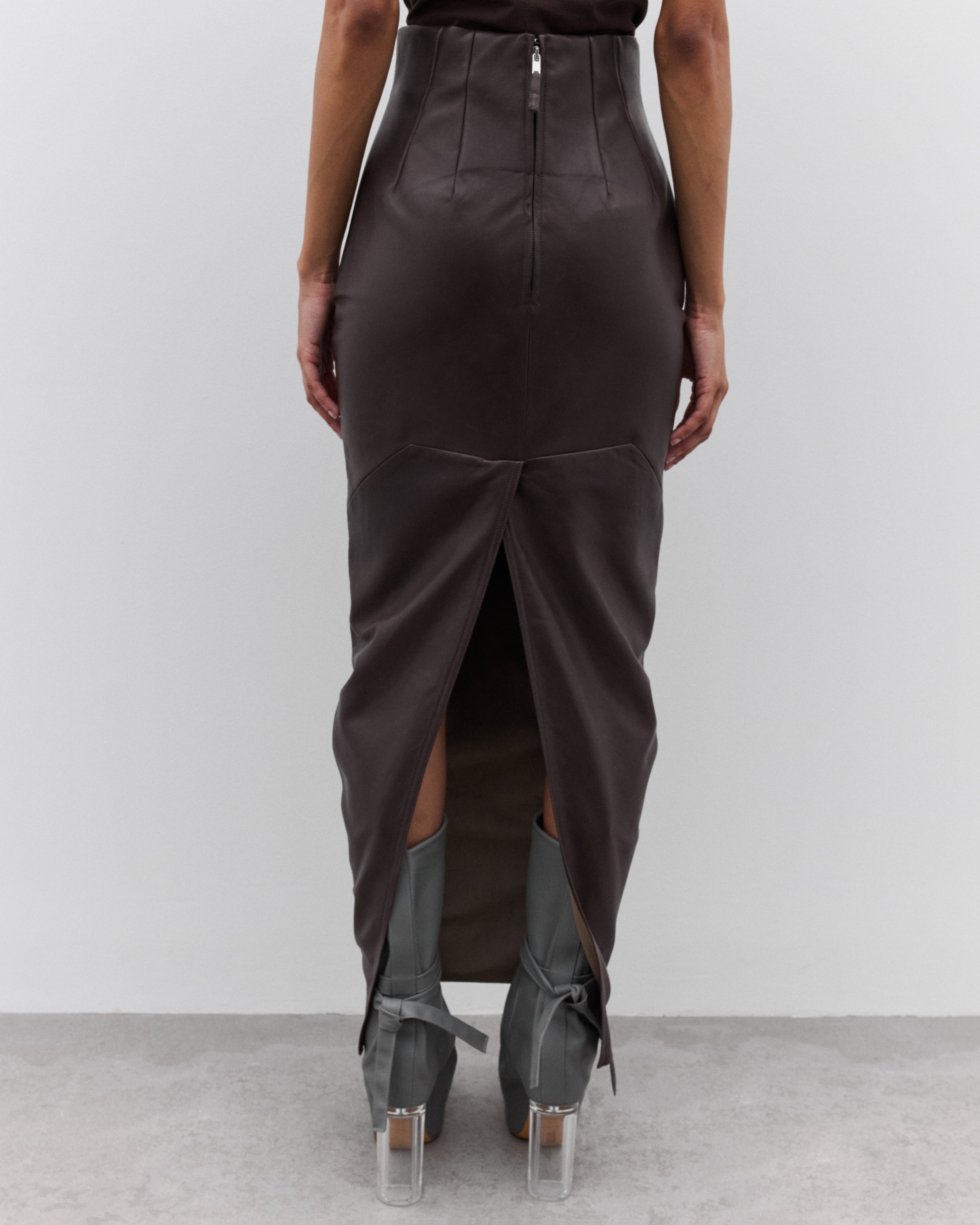 Rick Owens: Women's Dirt Pillar Skirt (Dark Dust) | Dover Street