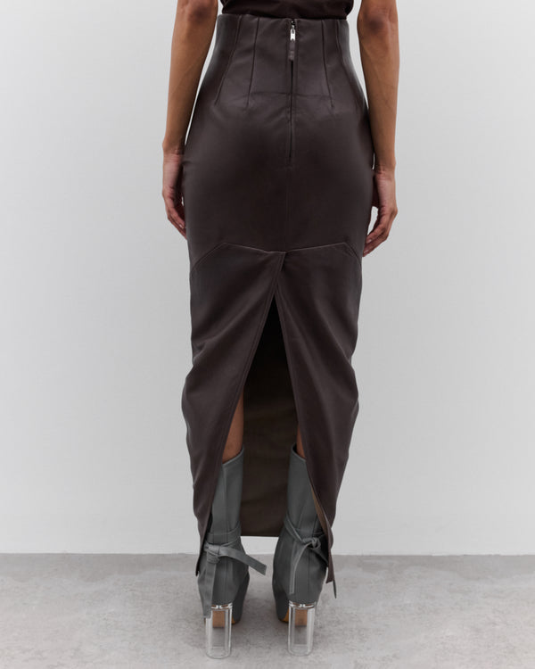 Rick Owens - Women’s Dirt Pillar Skirt - (Dark Dust)