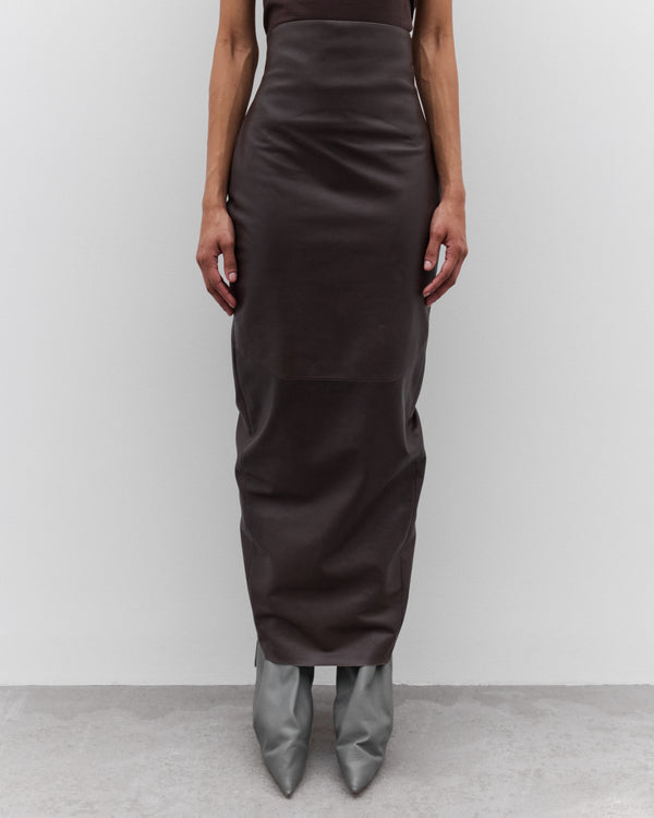 Rick Owens - Women’s Dirt Pillar Skirt - (Dark Dust)