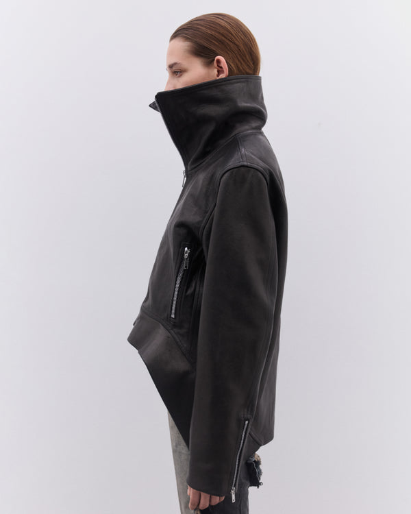 Rick Owens - Women’s Exploder Leather Jacket - (Black)