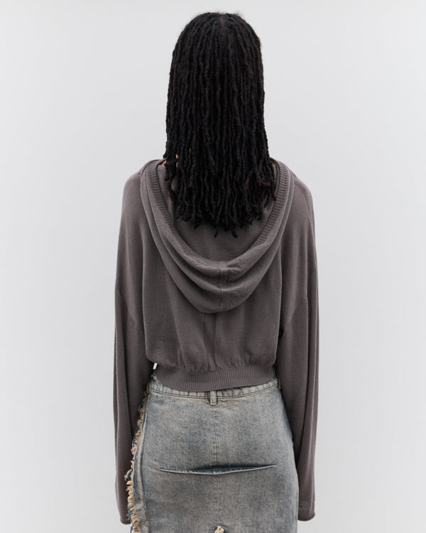 Rick Owens - Women’s Cropped Hooded Tunic - (Dust)