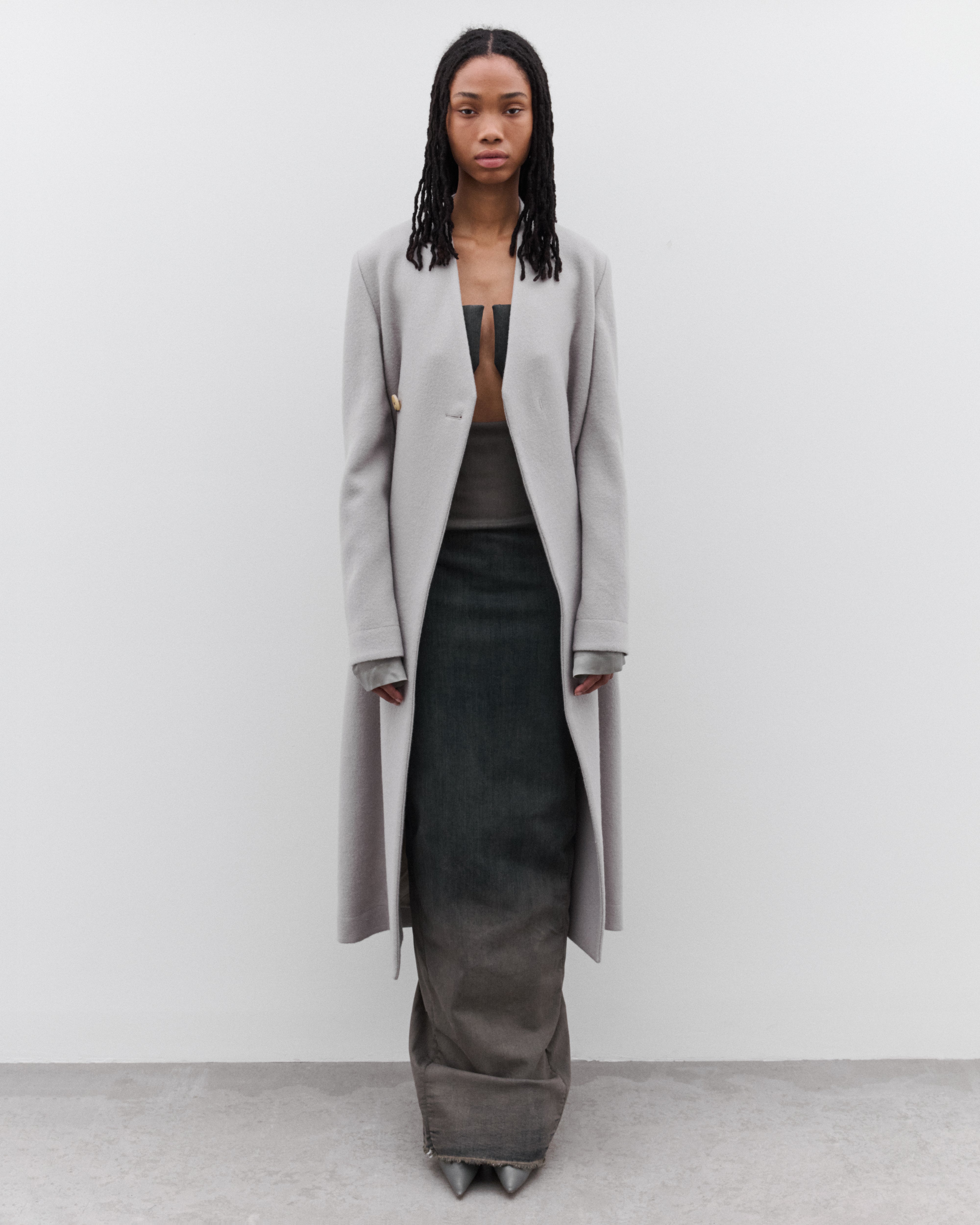 Rick Owens: Women's Museum Coat (Pearl) | DSML E-SHOP