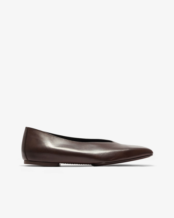 Rick Owens - Women’s Leather Ballet Flats - (Brown)