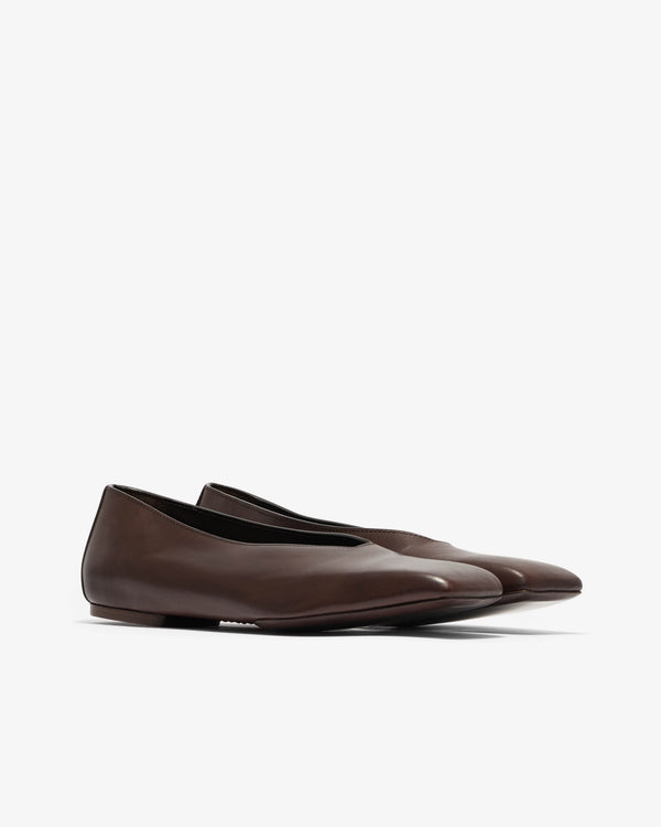 Rick Owens - Women’s Leather Ballet Flats - (Brown)
