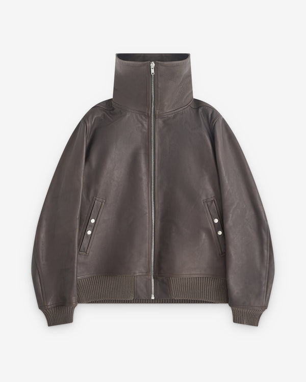 Rick Owens - Men’s Blixa Leather Jacket - (Dark Dust)