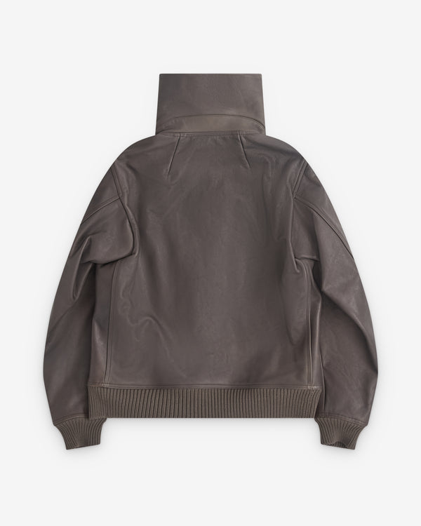 Rick Owens - Men’s Blixa Leather Jacket - (Dark Dust)