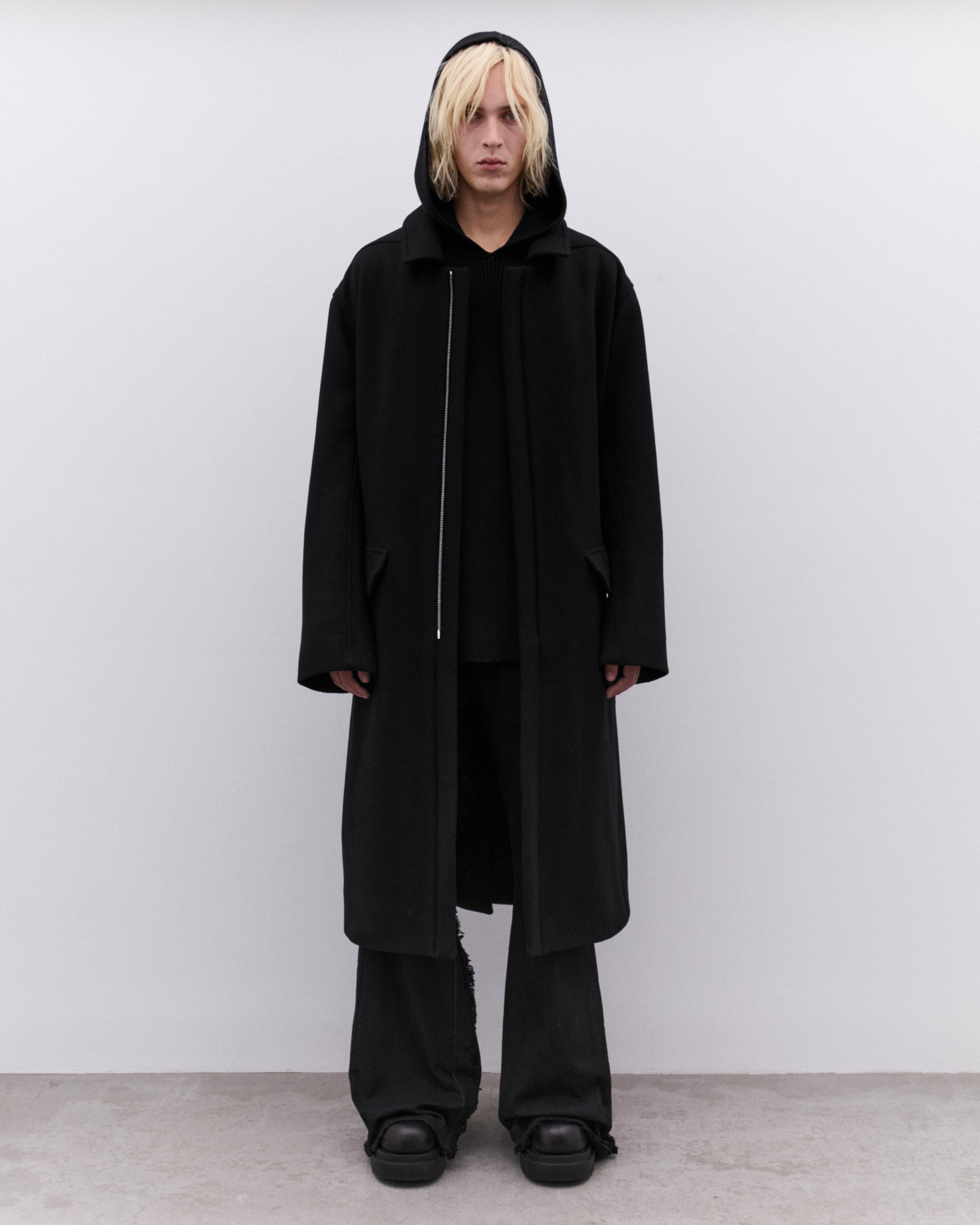 Rick Owens: Men's Jumbo Mac (Black) | Dover Street Market London