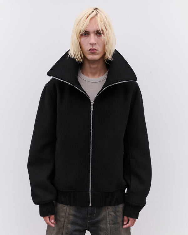 Rick Owens - Men’s Blixa Dracucollar Bomber Jacket - (Black)