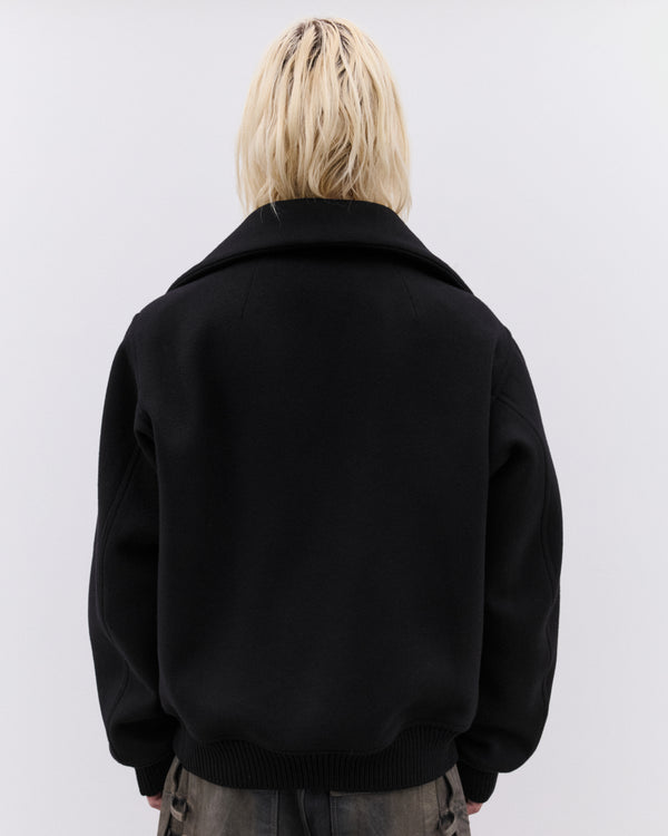 Rick Owens - Men’s Blixa Dracucollar Bomber Jacket - (Black)