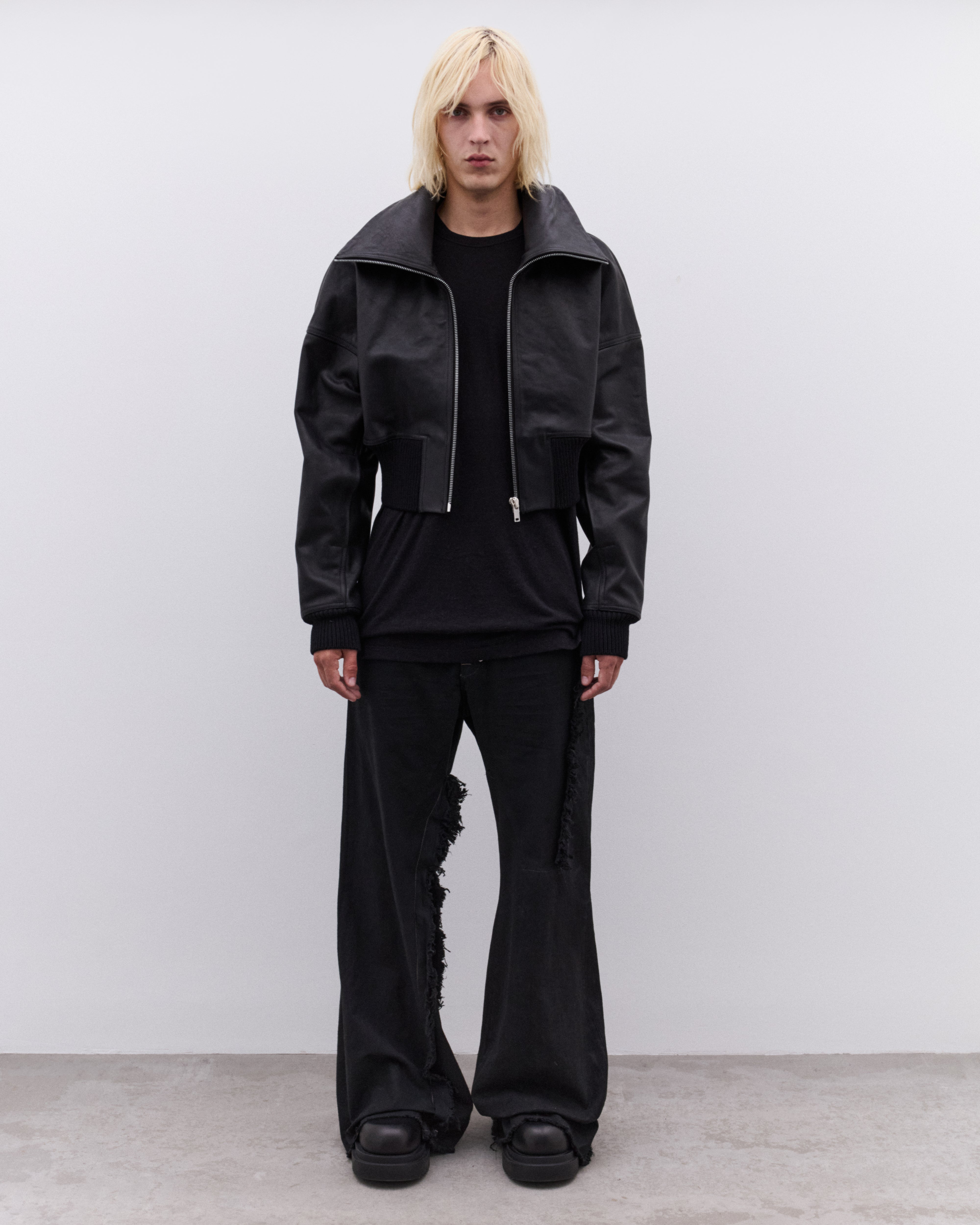 Rick Owens: Men's Dracucollar Jacket (Black) | Dover Street Market
