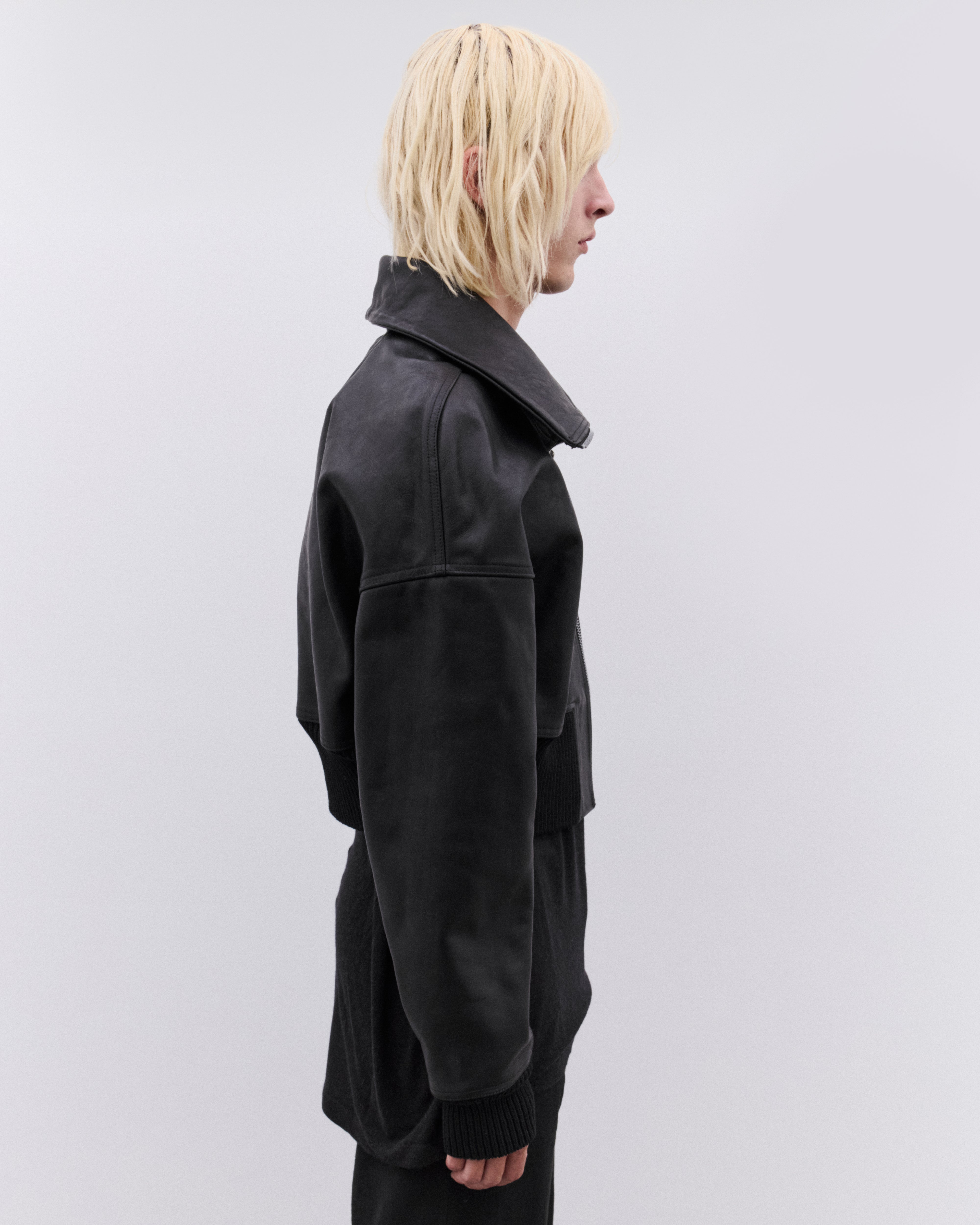 Rick Owens: Men's Dracucollar Jacket (Black) | Dover Street Market