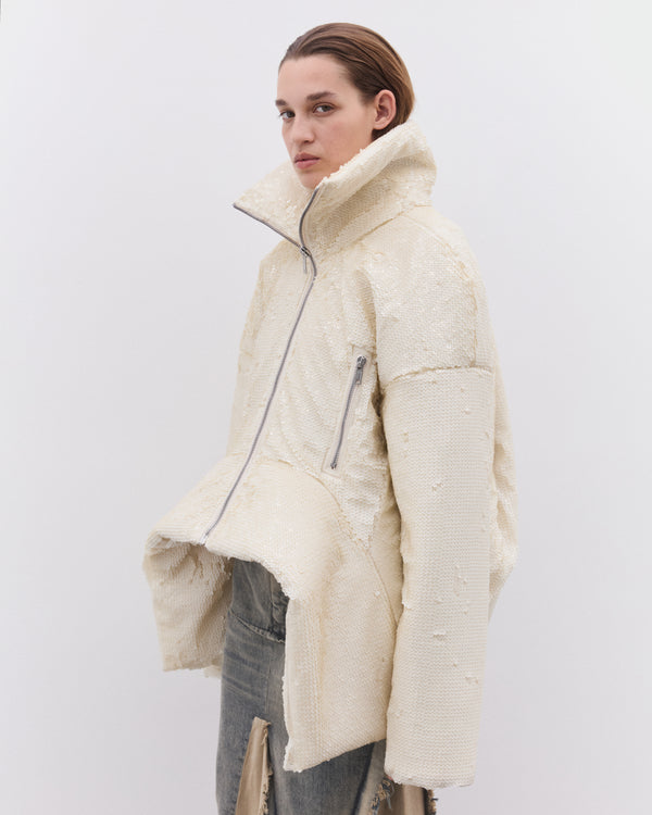 Rick Owens - Women’s Draculimo Embroidered Jacket - (Milk)