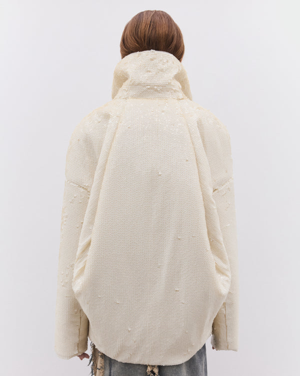 Rick Owens - Women’s Draculimo Embroidered Jacket - (Milk)