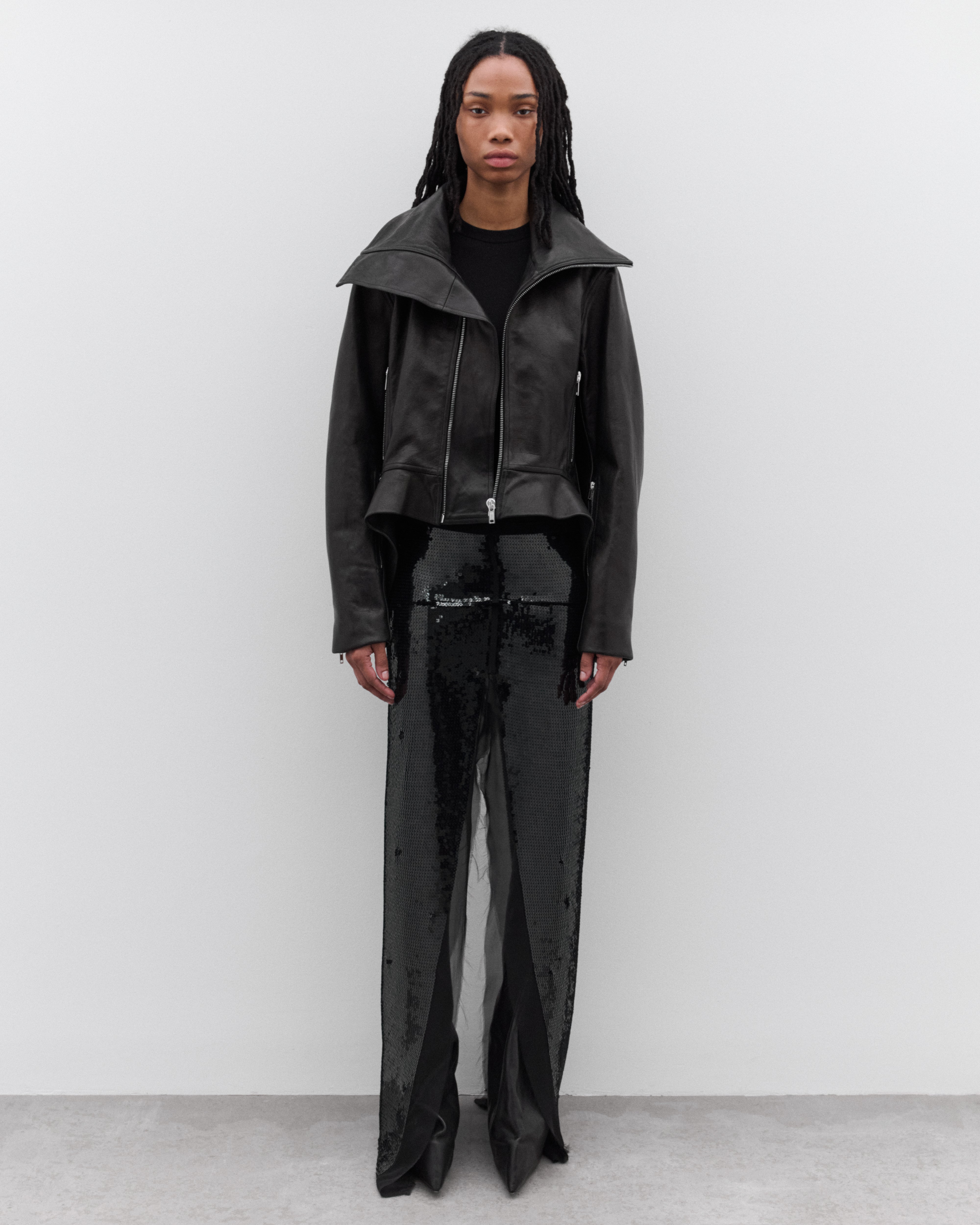 Rick Owens: Women's Cropped Level T-Shirt (Black) | Dover Street