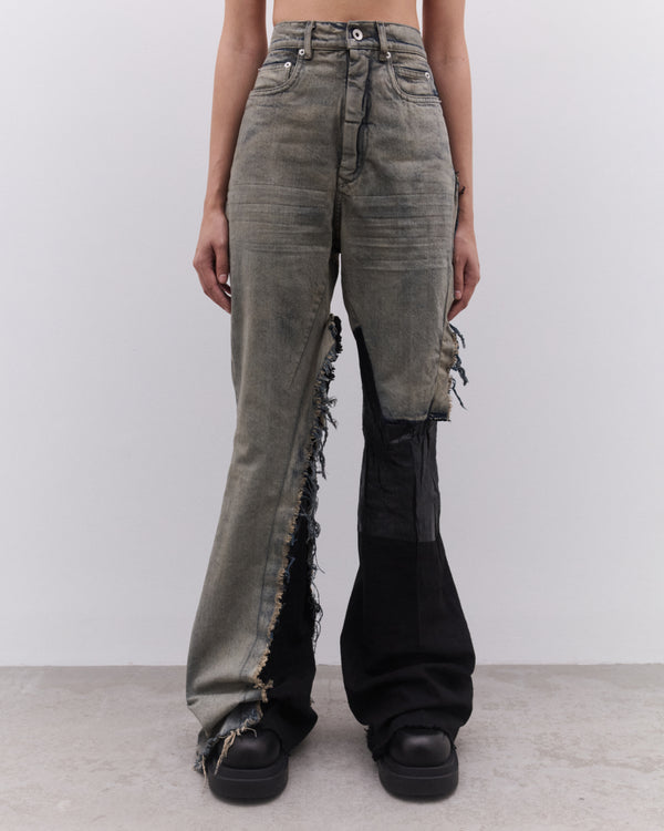 Rick Owens - Women’s Denim Bolan Trousers - (Dirt)